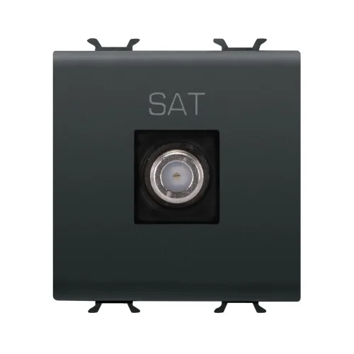 Розетка TV/SAT Chorusmart FEMALE CONN 2M чорний GEWISS