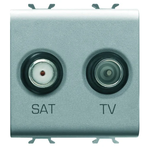 TV+SAT 2M SOCKET TITANIUM