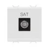 TV/SAT SOCKET 2M DIRECT F.CONN F WHITE