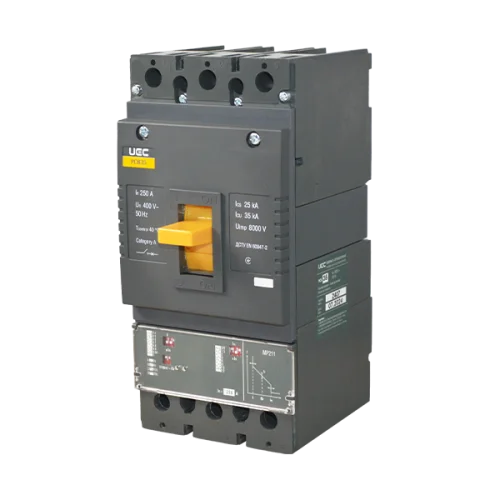 Molded case circuit breaker PCB35  3Р  250А  35кА electronic releases PR211 UEC