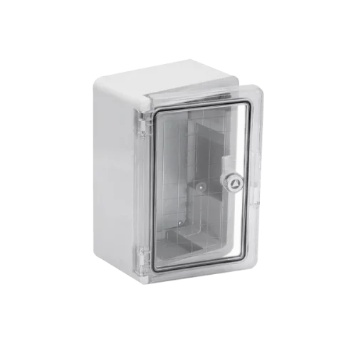 Plastic enclosure with mounting panel with transparent door 400x300x170mm IP65 UEC