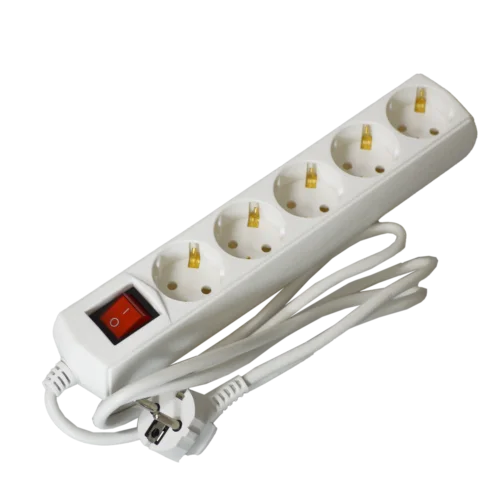 Extension cord P05V 5 sockets 2P+PE/1,5m 3х1mm2 10A/250V on/off ECO UEC