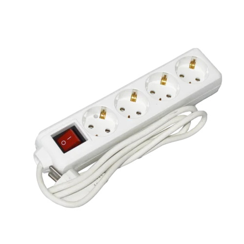 Extension cord P04V 4 sockets 2Р+PЕ/1,5 m 3х1mm2 on/off 16A/250 UEC