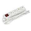 Extension cord P04V 4 sockets 2Р+PЕ/3m 3х1mm2 on/off 16A/250 UEC