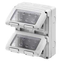 Герметичний корпус вертикальний 27 COMBI 8М(2х4) IP55 сірий GEWISS