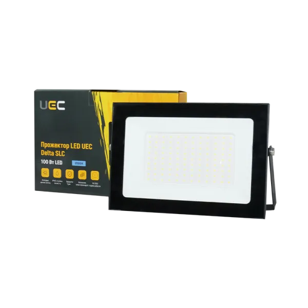 Прожектор LED UEC Delta SLC 100Вт 6500K IP65 чорний