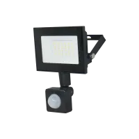 Прожектор LED UEC Delta SLC-MS 20Вт з датчиком руху 6500K IP54 чорний
