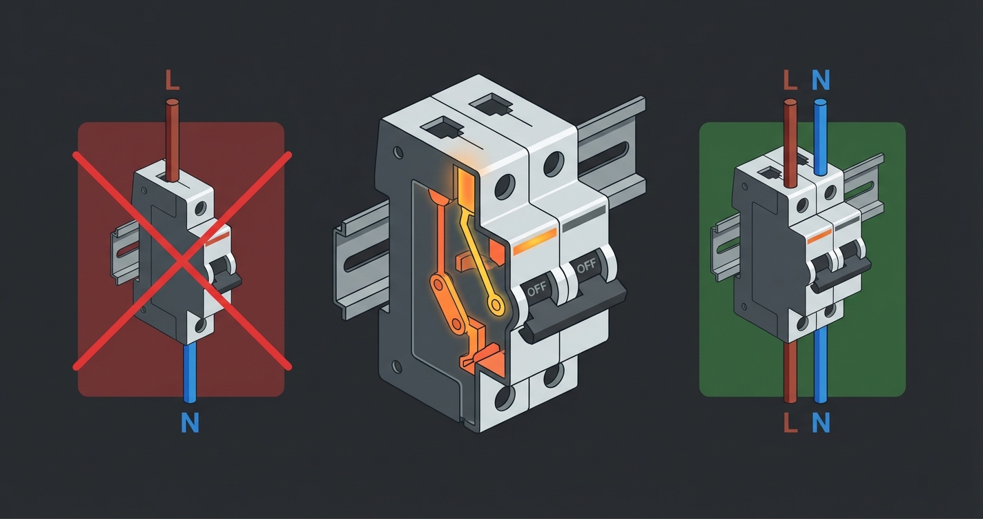 Автомати з розривом нуля (2P, 1P+N): призначення, безпека та каталог