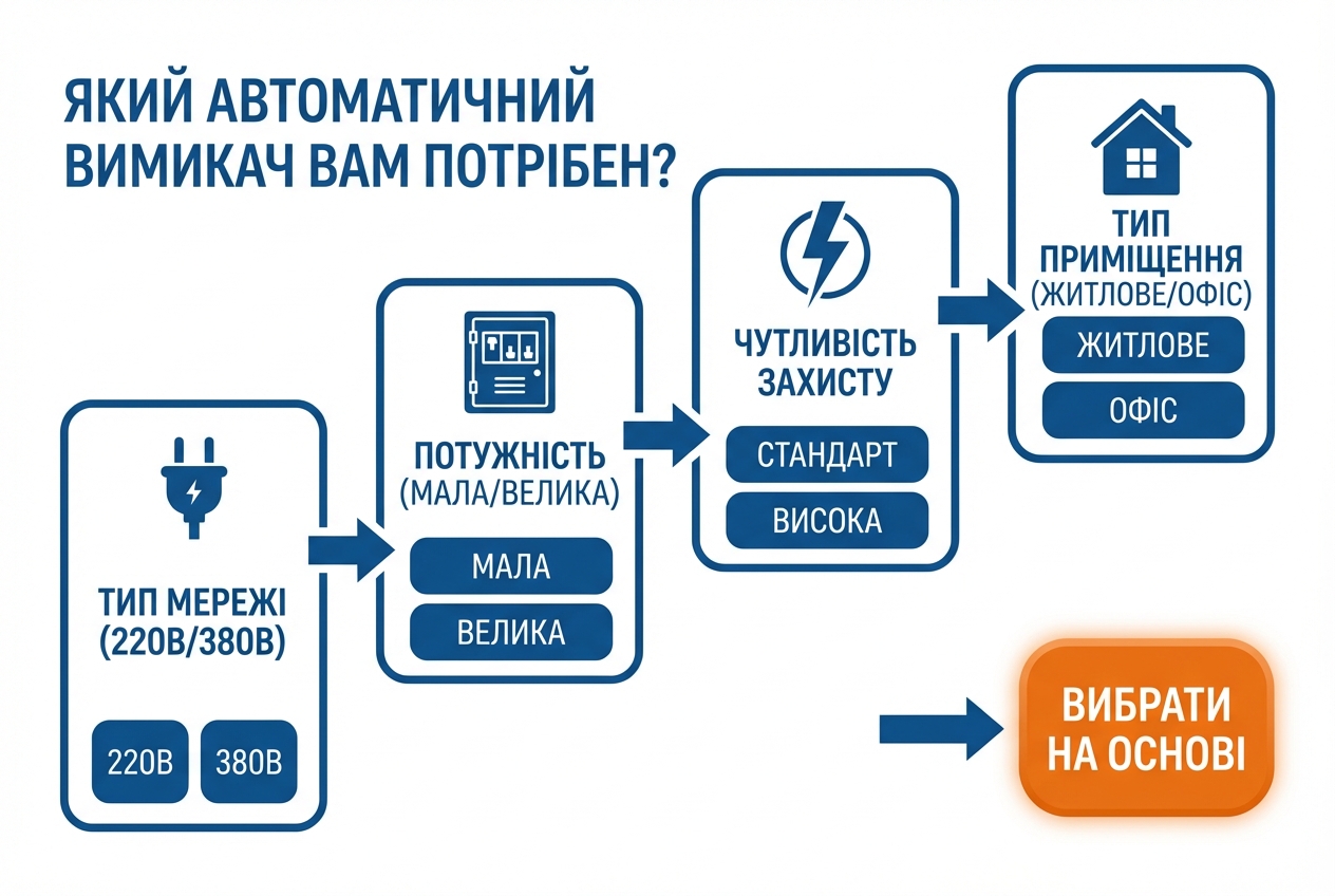 Алгоритм підбору автомата в каталозі
