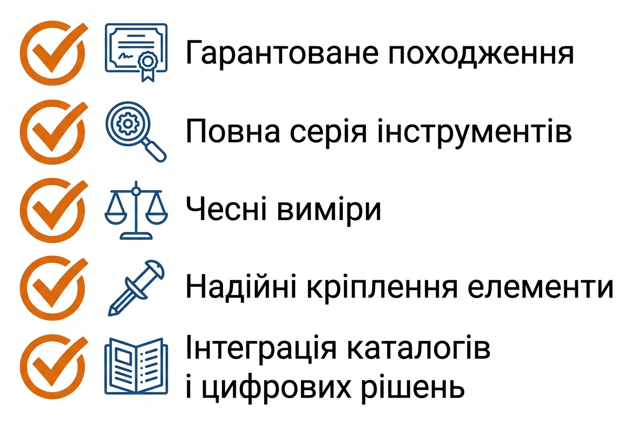 Чек-ліст ознак оригінальності автоматичного вимикача