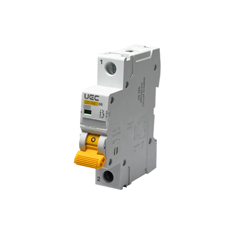 Miniature circuit breaker SB-M8 1P 06A type D 4,5kA UEC official site ...