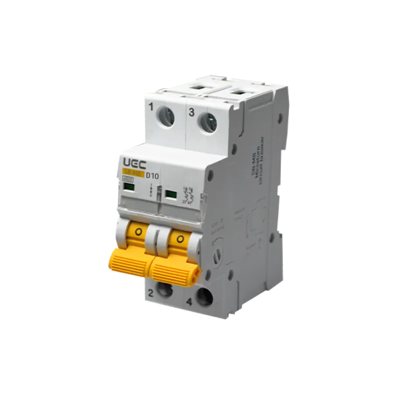 Miniature circuit breaker SB-M8 2P 10A type D 4,5kA UEC official site ...