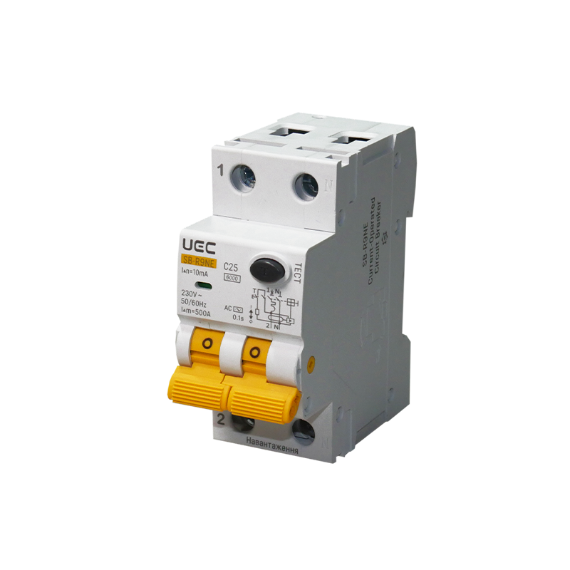 Current-Operated Circuit Breaker SB-R9NE 2P C 25A 10mA Type AC 6kA UEC ...